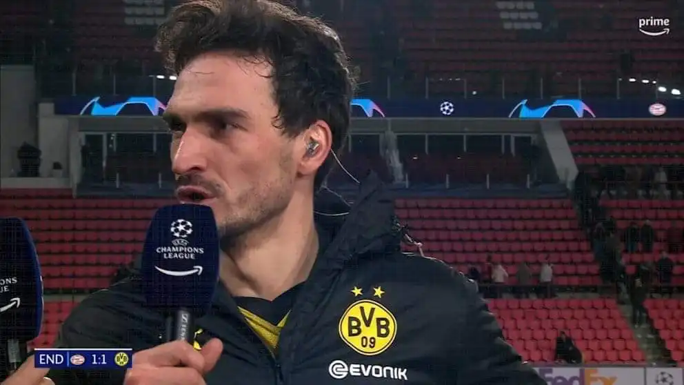 LDC : Mats Hummels foudroie l'arbitrage : "quelle blague de pénalty contre nous," s'indigne le défenseur de Dortmund