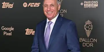PARIS, FRANCE - OCTOBER 28: Hristo Stoichkov attends the 68th Ballon D'Or Photocall at Theatre Du Chatelet on October 28, 2024 in Paris, France. (Photo by Stephane Cardinale - Corbis/Corbis via Getty Images)